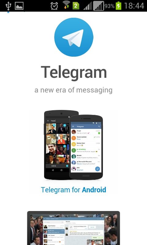 4. Սեղմեք «Telegram for Android» հղումը, եթե Ձեր հեռախոսը Android է, որից հետո սեղմեք նոր բացված էջի վերևի աջ անկյունում գտնվող «Install» կոճակը ու ներբեռնեք