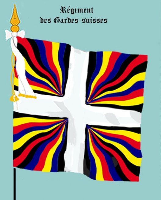 Ֆրանսիայի շվեյցարական գվարդիայի դրոշը: