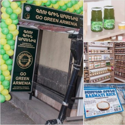 Հայաստանում ալոե աճեցրած «Ալոելաբ» ընկերության արտադրանքը, Հայաստանում բրինձ աճեցրած ընկերության ֆիրմային խանութում