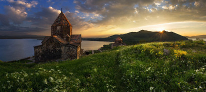 Visiting Lake Sevan - Lake Sevan beach - Lake Sevan Church