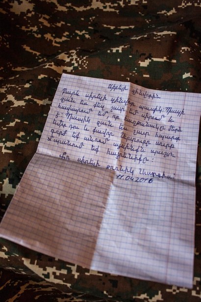 Կամավորական Սարգիս Համբարձումյանի թոռնիկի, 11-ամյա Սարգիսի նամակը պապիկին