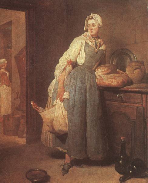 Շուկայից վրադարձած կինը (Ժան Բատիստ Սիմեոն Շարդեն, 1739 Լուվր)