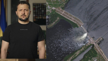 Ukraine accuses Russia of destroying major dam near Kherson