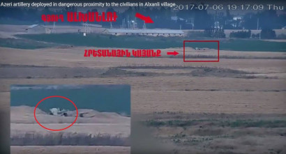Azeri artillery deployed in dangerous proximity of Alxhanlu village - Artsakh - video