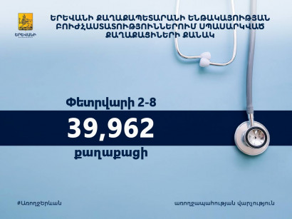 Համաբուժարանային բուժհաստատություններ է այցելել 39.962 քաղաքացի