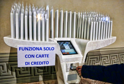 Արդեն 3 տարուց էլ ավելի է, որ Իտալական եկեղեցիներում գործում են մոմավառության էլեկտրոնային-քարտային ապարատներ