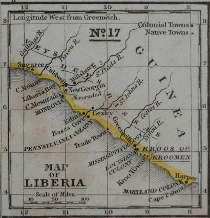 Լիբերիա պետությունը ստեղծվել է աֆրոամերիկացի ստրուկներին ԱՄՆ-ից հեռացնելու համար