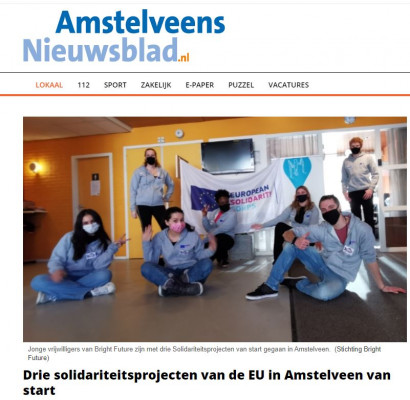 «Amstelveensniewsblad»-ը «Լուսավոր Ապագա» կազմակերպության ծրագրերի մասին