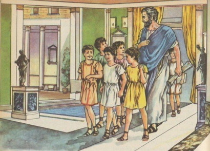 Երեխաների դաստիարակության դրվածքը հին Հռոմում (3)